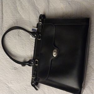 McLein Winnetka Italian leather briefcase womens